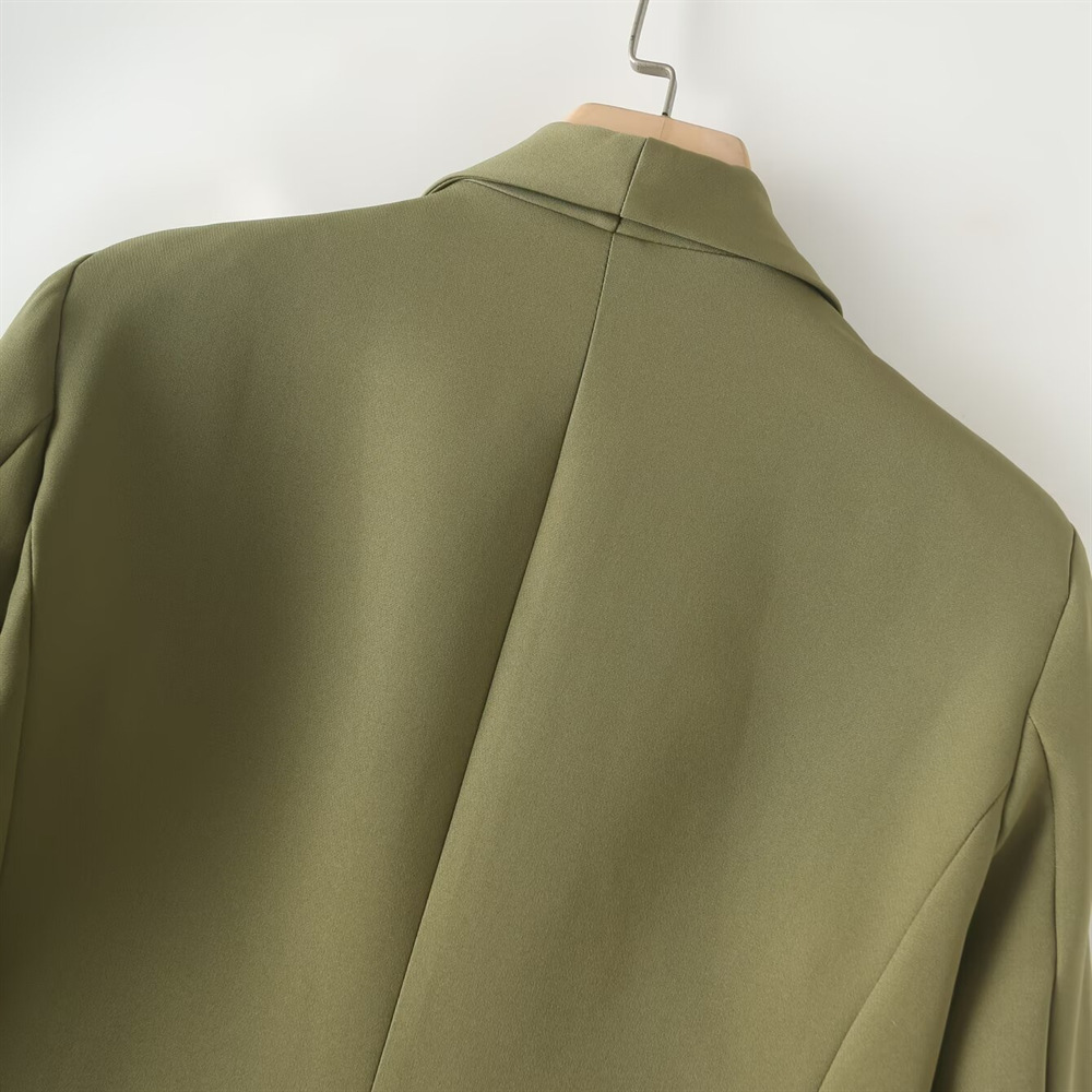 GraceChic Cross-Border Source PB&ZA Women's Clothing 2024 Autumn Winter New Solid Color Commuter Suit Set Casual Wide-Leg Pants_voghion.com