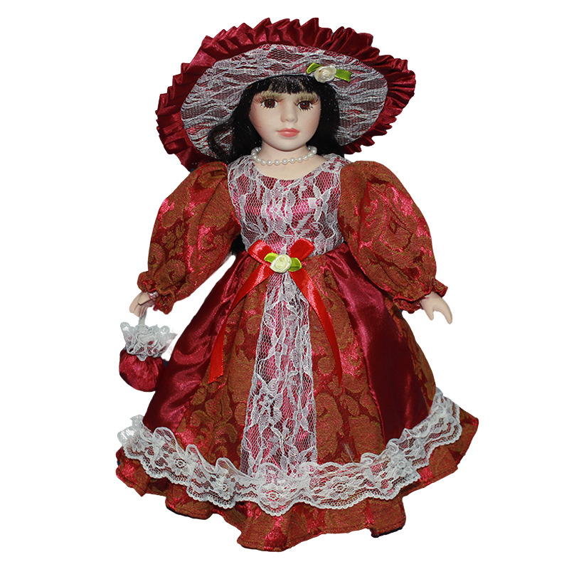 Venta caliente transfronteriza europea y americana corte estilo victoriano muñeca de cerámica decoración del hogar regalo muñeca colección muñeca