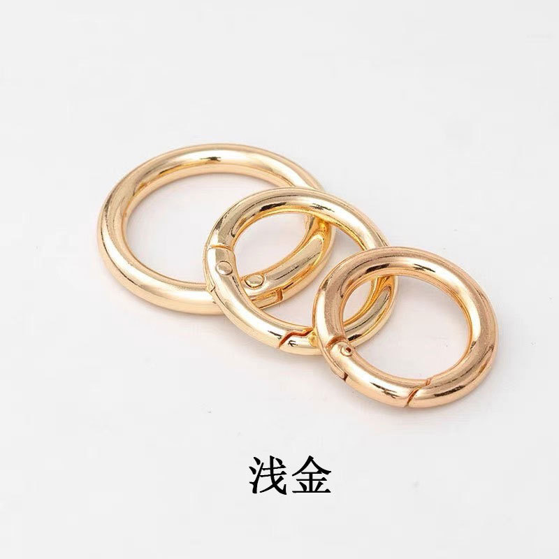 锌合金弹簧圈保色挂镀开口圆扣弹簧扣箱包饰品包包公仔挂环批发|undefined