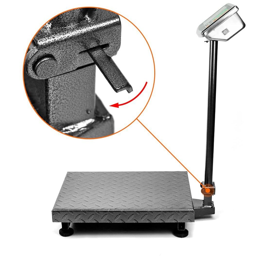 Báscula Electrónica de Plataforma Plegable 150kg 100kg CS de Placa de Acero para Casa, Tienda y Fábrica