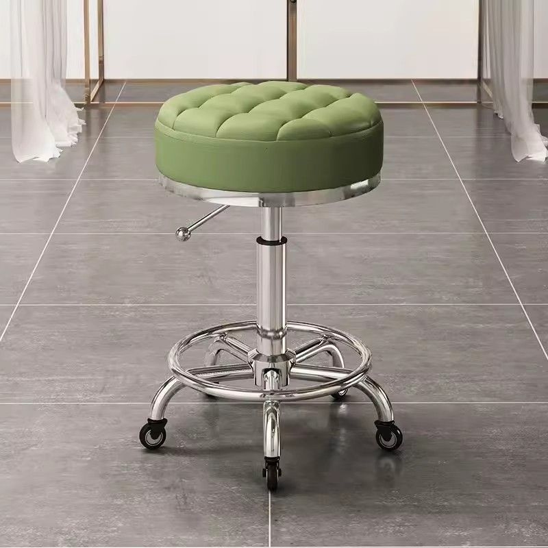 Taburete de belleza, polea de elevación rotativa, taburete de computadora, taburete de manicuría, taburete redondo, peluquería, silla giratoria, salón de peluquería especial