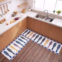 Kitchen mat cute cartoon water-absorbing oil-absorbing carpet long strip anti-oil mat home-use stain-resistant kitchen carpet full coverage 