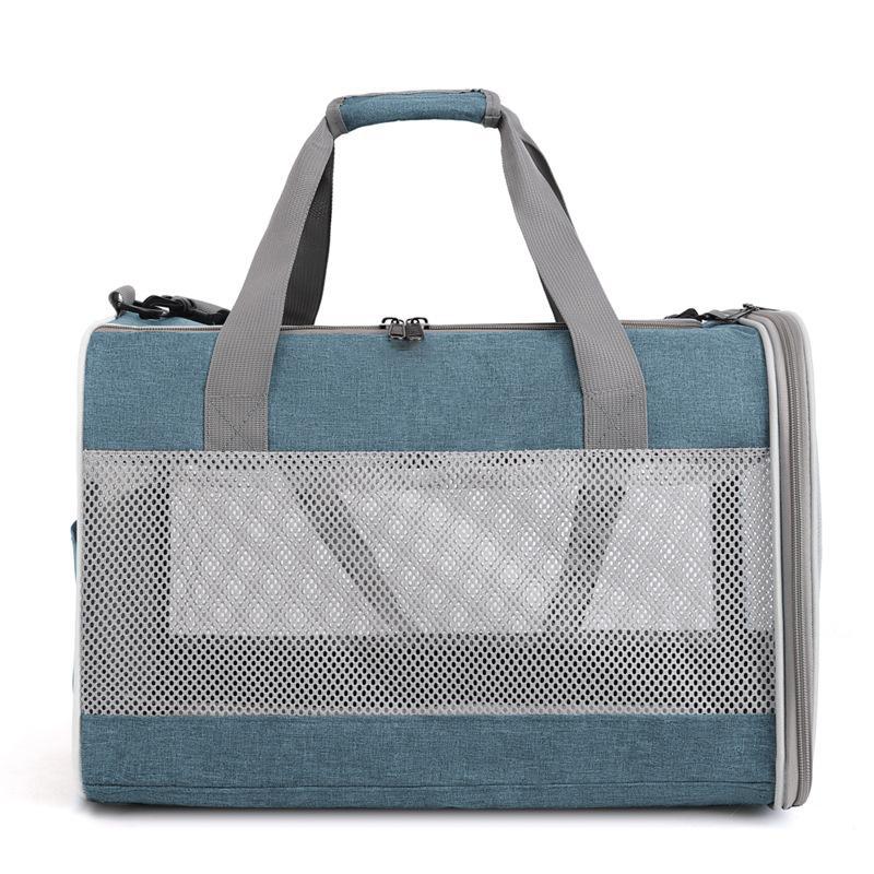 Nuovo, con più scomparti, pieghevole, borsa per gatti portatile per uscite, grande capacità, zaino a tracolla per animali domestici_voghion.com