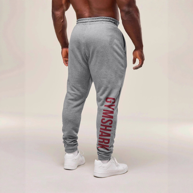 Gymshark Men's Sports Pants Jogger Gym Muscle Bodybuilding Casual Pants Cotton Printed Trousers