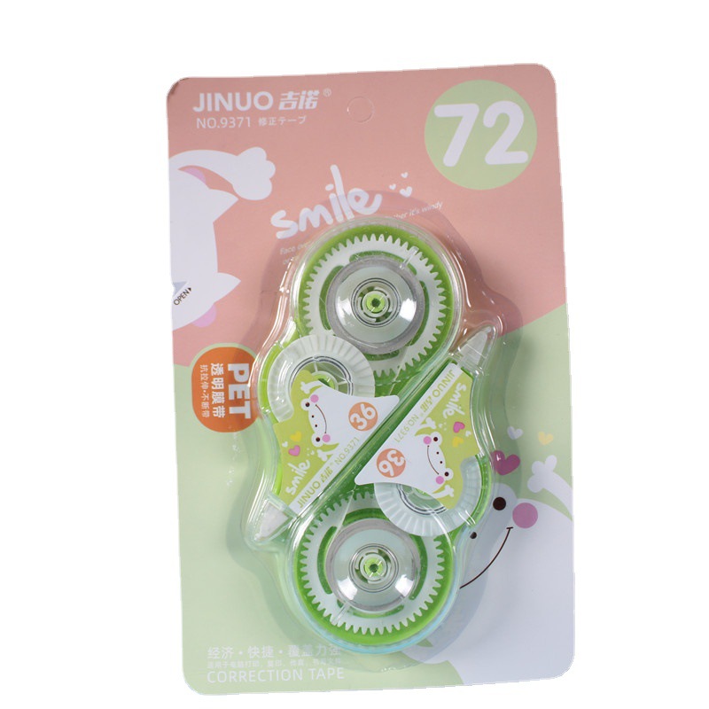Gino de gran capacidad de doble tarjeta asequible cinta de corrección estudiante ultra silencioso durable cinta de corrección de suministros de oficina cinta de corrección