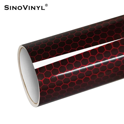 film magic color laser car Automotive Film - 15218-m-honeycomb-laser-black-and-red