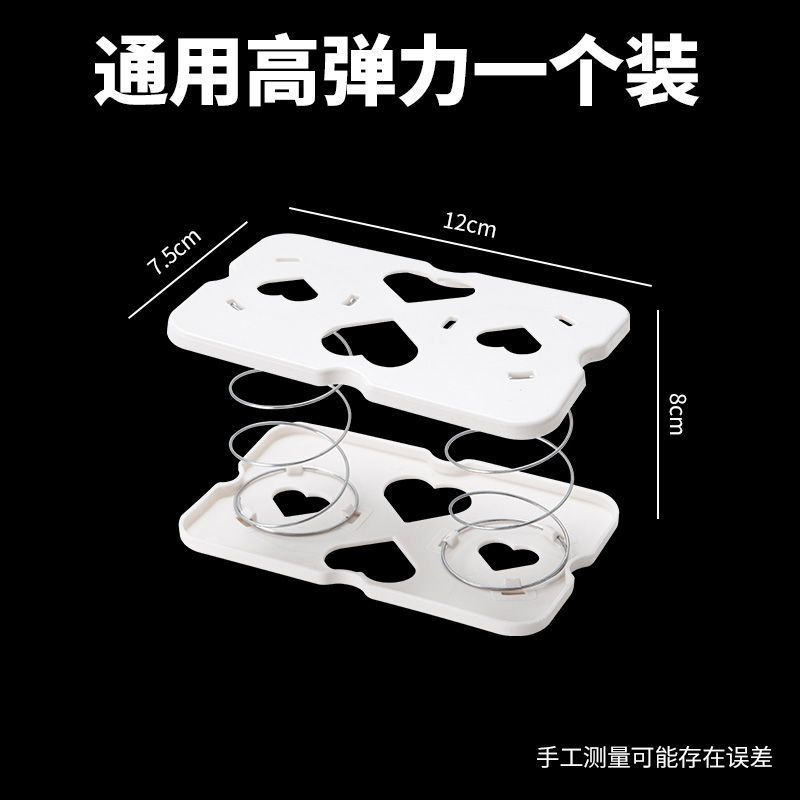 Soporte de resorte para dispensador de papel higiénico, almohadilla de resorte para caja de pañuelos, almacenamiento de papel extraíble, un tirón, un desprendimiento.