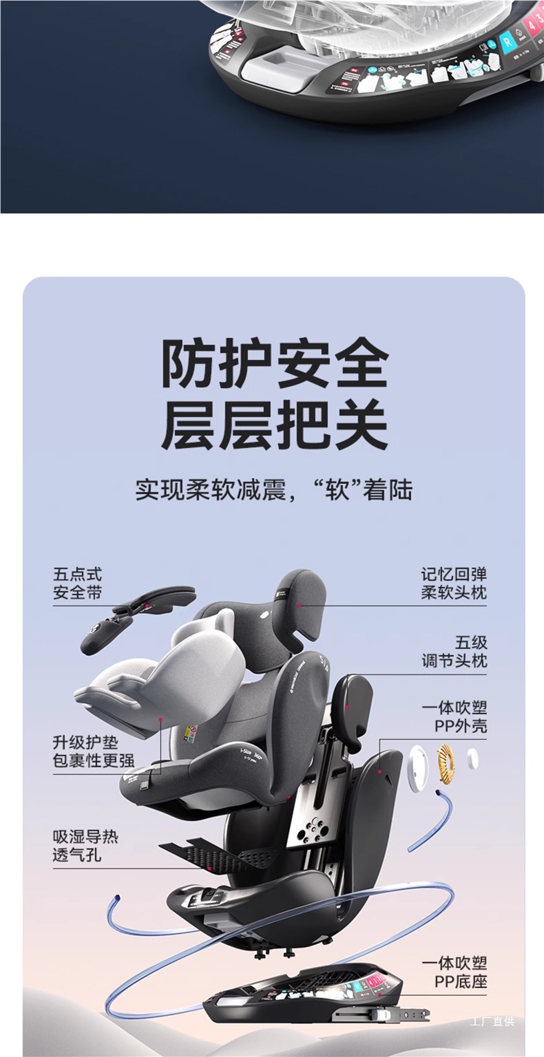 Child Safety Seat for Car, Suitable for Infants and Babies, Can Be Used for Sitting or Lying, Universal for Newborns Aged 0 to 1 Month, Peihui