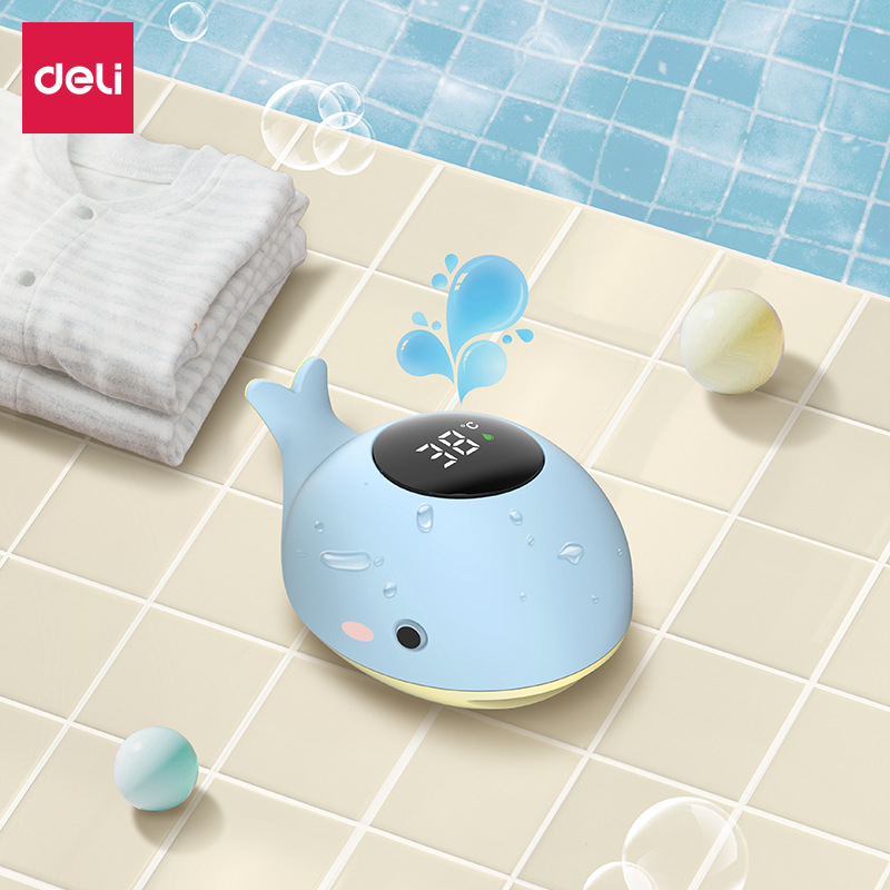 得力宝宝洗澡温度计机械式水温计LE555电子式水温计LE509 LE510