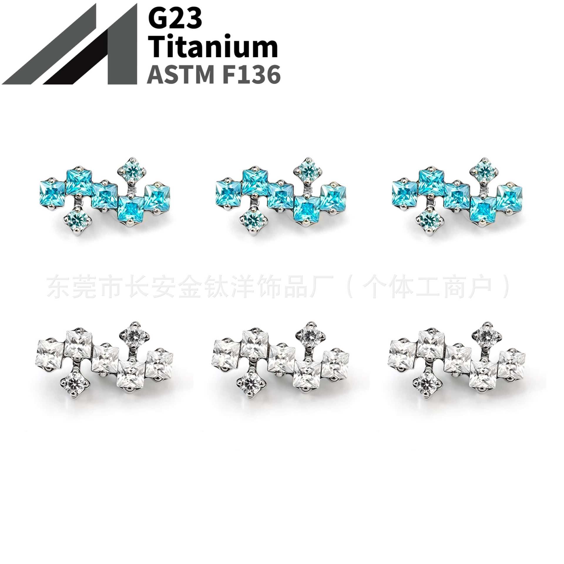 16G labret stud size and finish detail
