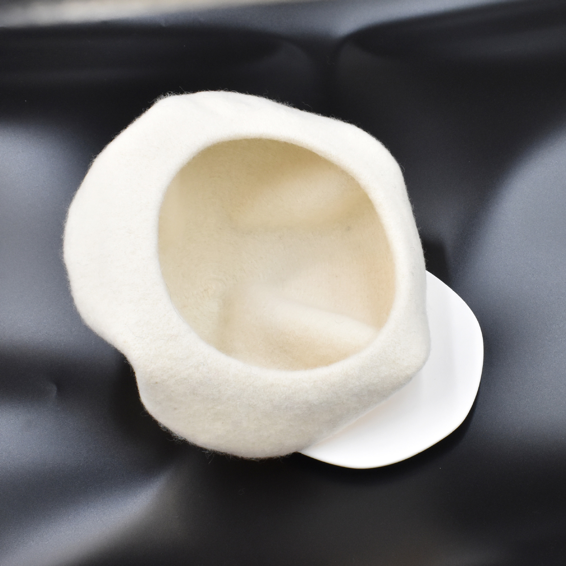 Unisex dam ull premium basker Höst/vinter vintage målarhatt Newsboy hatt rosa_voghion.com