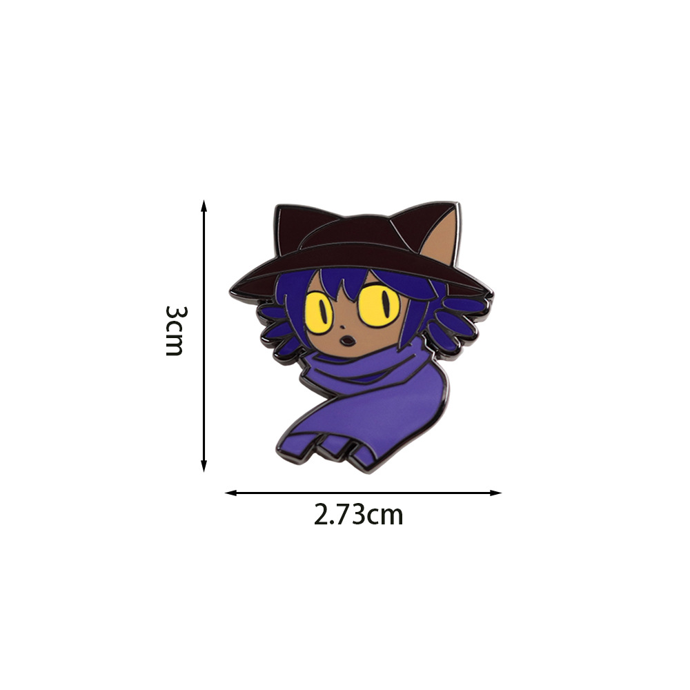 Neon Enamel Pin Role-Playing Game Peripheral Badge Puzzle Adventure Game Character Lapel Pin Accessory