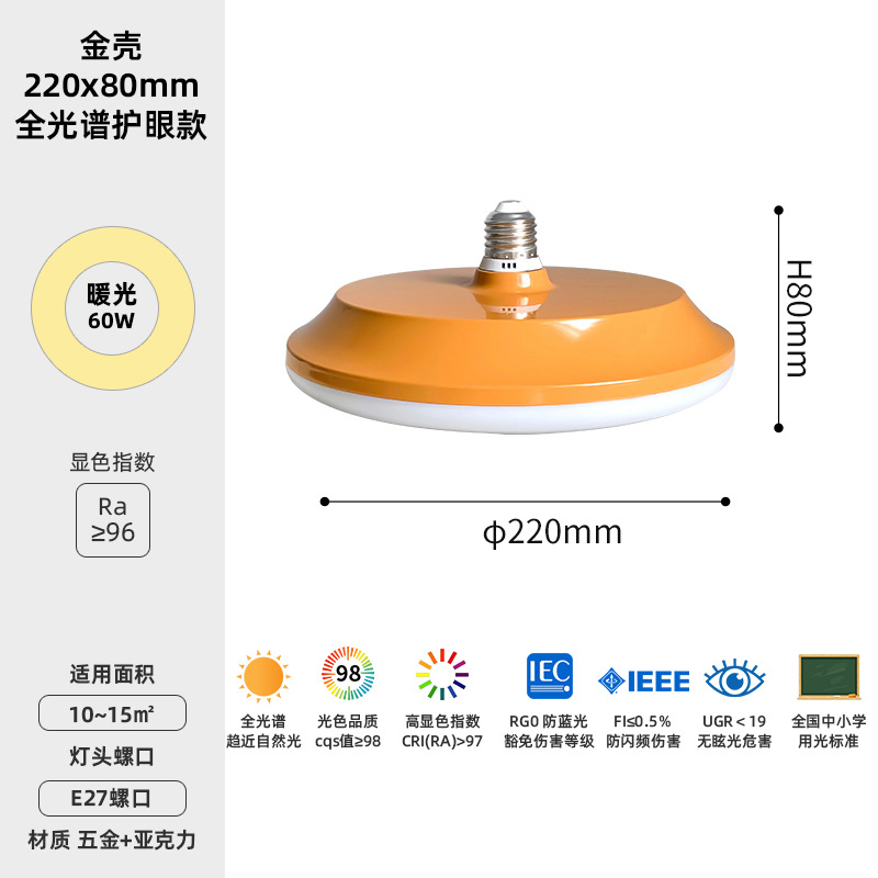 Bombilla de espectro completo tornillo E27 super brillante fuente de luz de protección de ojos lámpara de ahorro de energía lámpara de lámpara