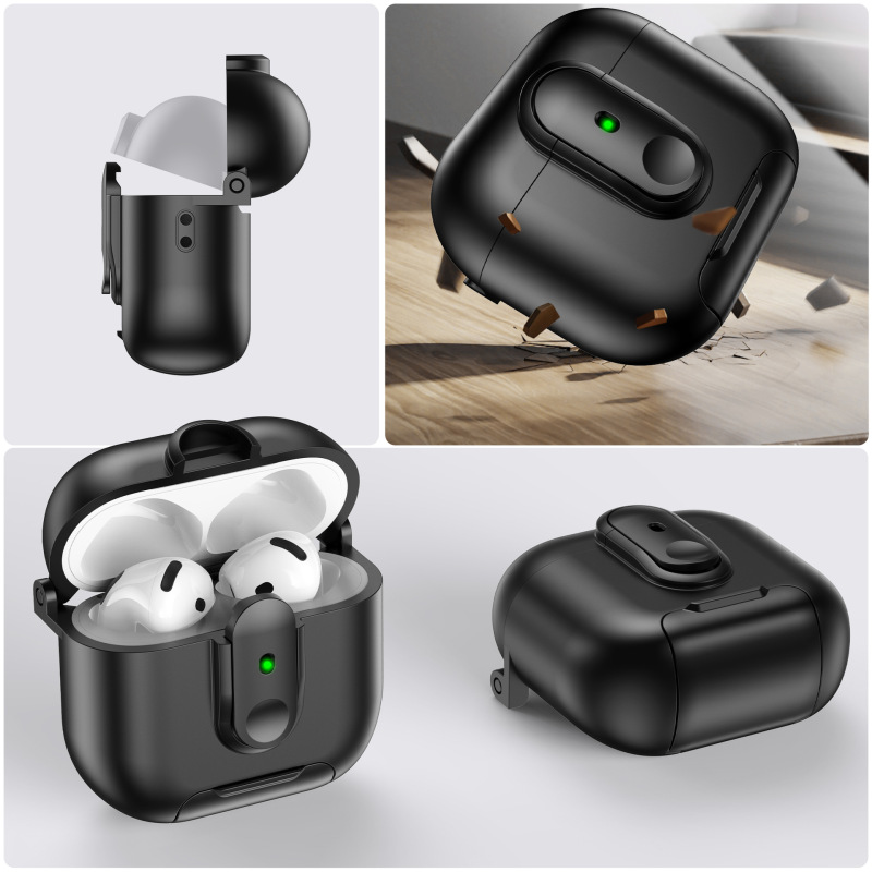 Airpods 4 ヘッドフォンケース Airpods Pro2 保護ケース一体型スタンドヘッドフォンケース 2/3 ユニバーサルに適しています。|undefined