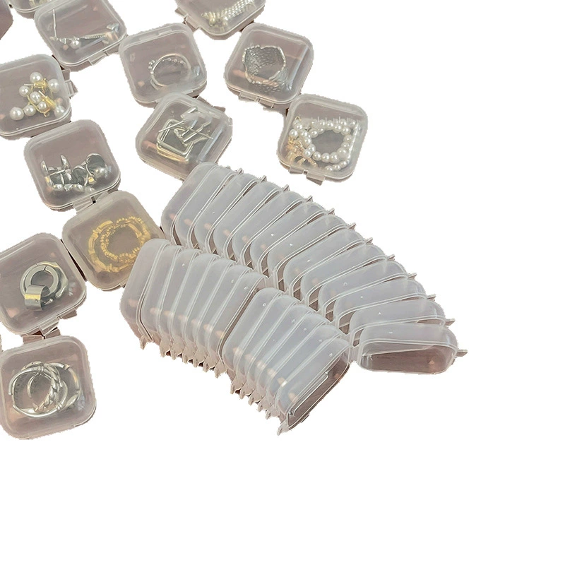 Transparent plastic earrings, storage box, earplugs, ring, accessory PVC, storage system