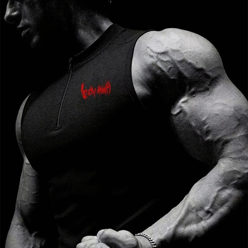 Breathedivinity Trendy Brand Vest Fitness Vest Men's Training Cycling Compression Fitness Clothing High Elasticity T-Shirt Breathedivinity Trendy Brand Vest Fitness Vest Men's Training Cycling Compression Fitness Clothing High Elasticity T-Shirt