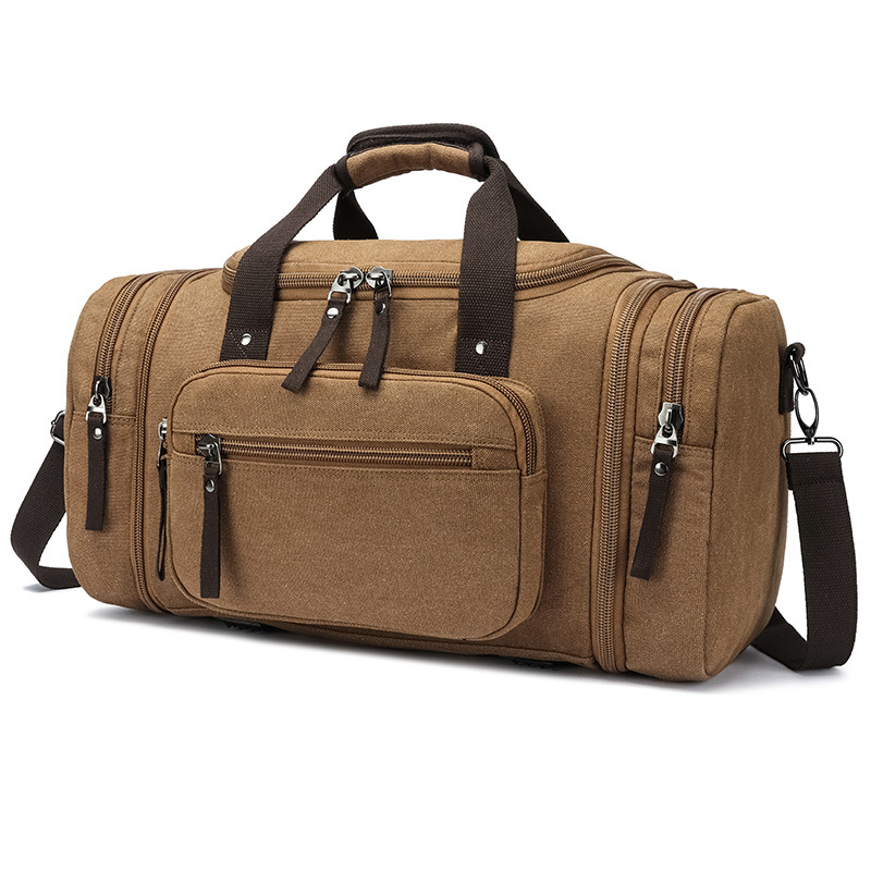 Estilo coreano transfronterizo de gran capacidad de equipaje bolsa de viaje casual de moda al aire libre crossbody portátil bolsa de viaje de lona