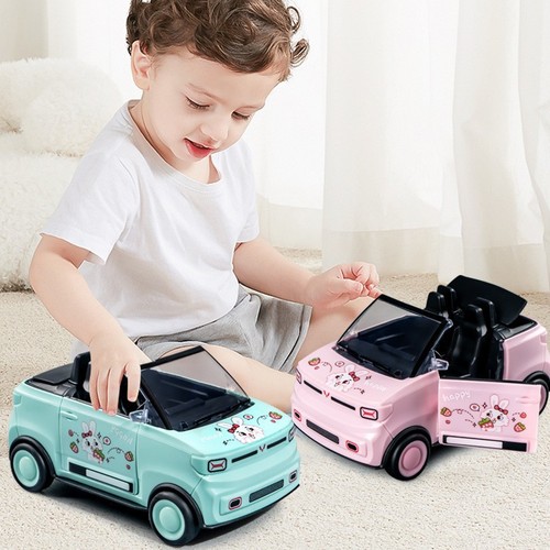 Children's cartoon car mini convertible car simulation Wuling Hongguang car model inertial sports car toy for boys and girls