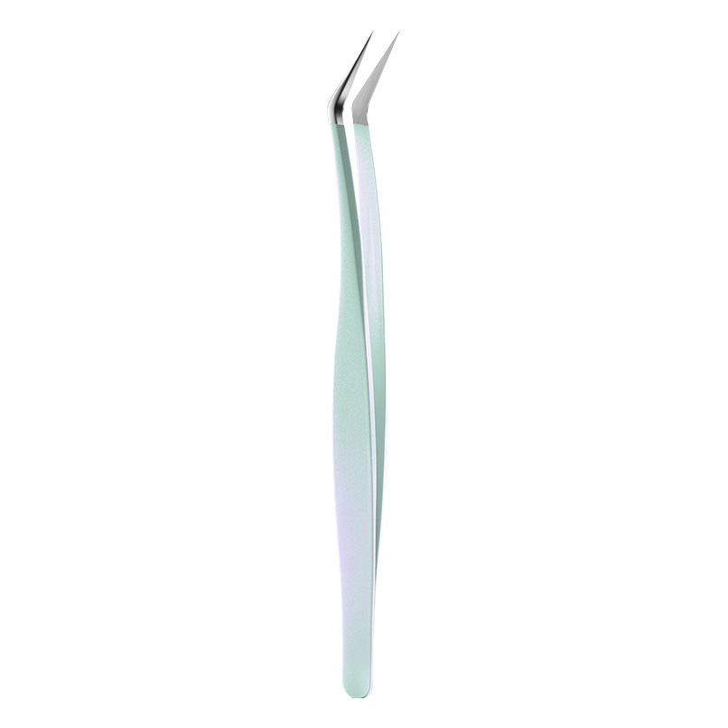 Eyelash grafted eyelash tweezers high precision eyelash special novice flowering professional tool gold feather clip full set