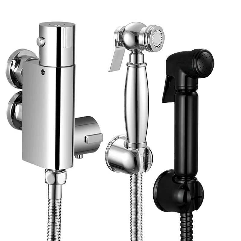 All-Copper Hot and Cold Thermostatic Toilet Spray Faucet Set, Bidet Hot and Cold Water Toilet Companion Set All-Copper Hot and Cold Thermostatic Toilet Spray Faucet Set, Bidet Hot and Cold Water Toilet Companion Set