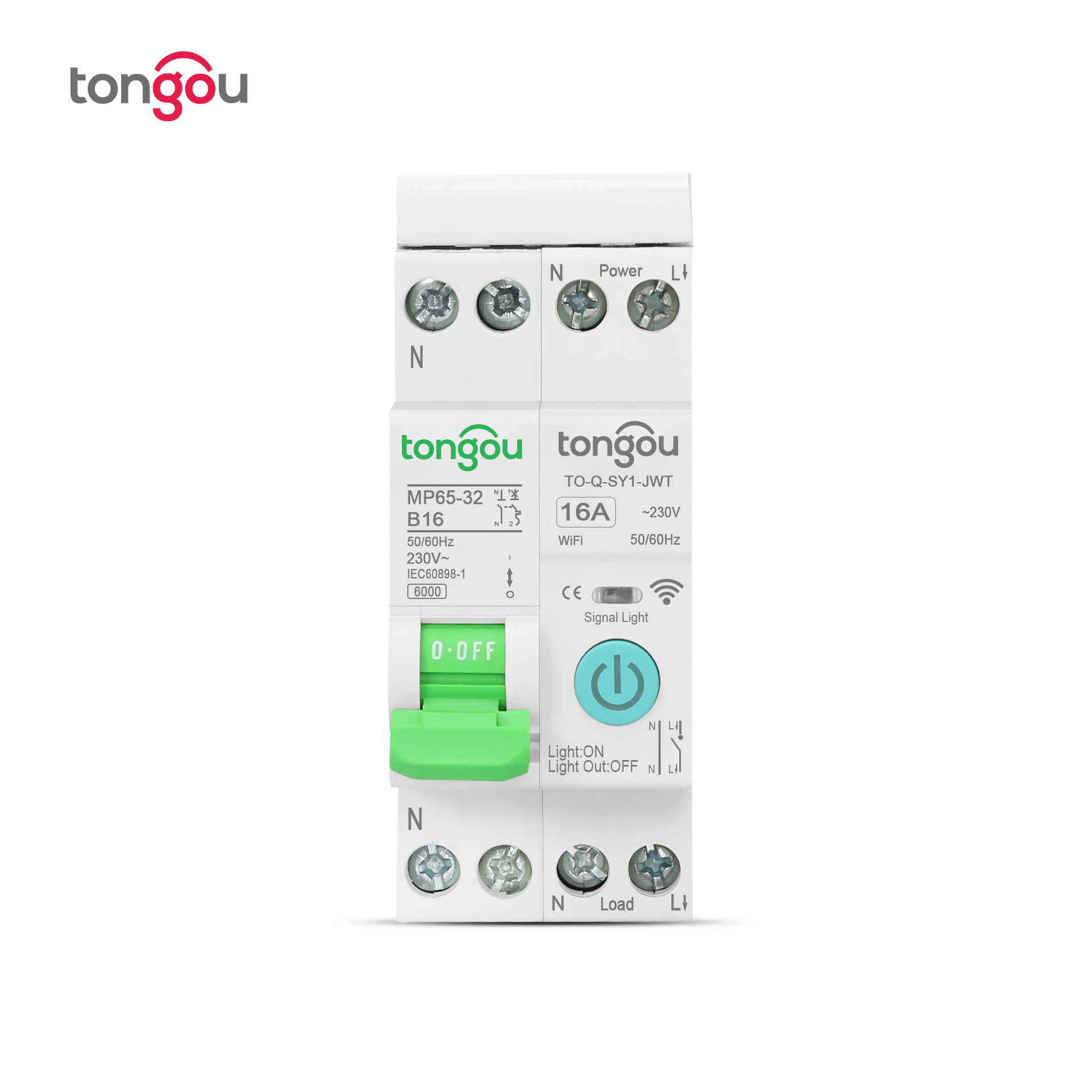 TUYA 小型智能WiFi断路器 1P 32A 定时延时远程遥控智能家居 外贸