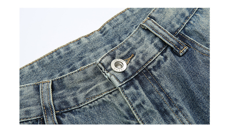 Vintage Washed Denim Jeans For Men Straight And Bootcut Fit_voghion.com