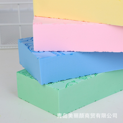 Bath sponge block wholesale mud rub bath towel individually packaged PVA sponge absorbent bath cotton