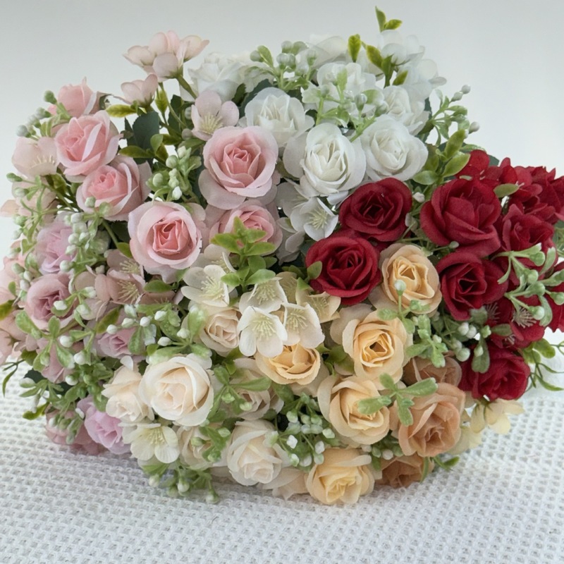 新しい外国貿易卸売造花結婚式の花束バラ手持ち花小さなバラアレンジメント装飾品ハイエンドホットスタイル|undefined