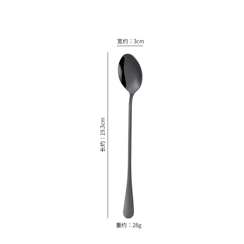 304長柄ステンレス製ミキシングスプーン1010アイススプーンコーヒースプーン越境販売アイスクリームスプーンアイスチップスプーン|undefined
