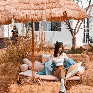 Straw Stacks Dry Straw Farmhouse Straw Round Square Straw Stacks Wedding Shooting Outdoor Park Decorative Props