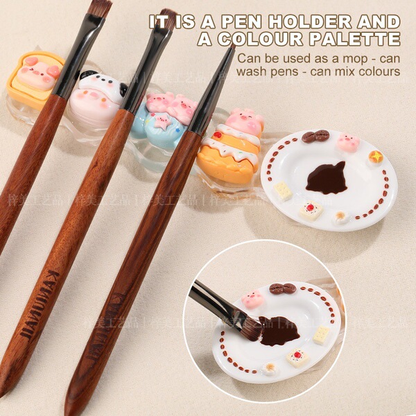 Cartoon manicure brush reusable for manicure