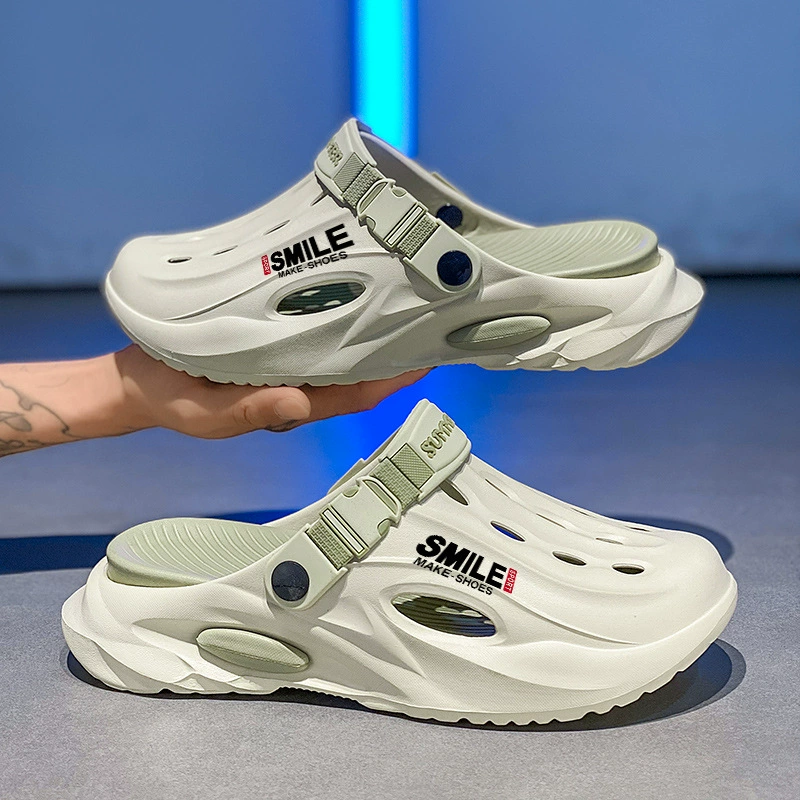 Обувь Croc, мужская летняя верхняя одежда, противоскользящие интернет-тапочки знаменитостей Baotou, спортивная обувь, пляжные сандалии двойного назначения для вождения