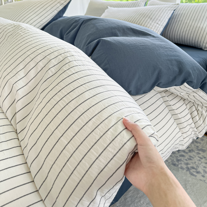 Stripe Blanco Azul| Clase A Grado Materno / Pro-Pel suave