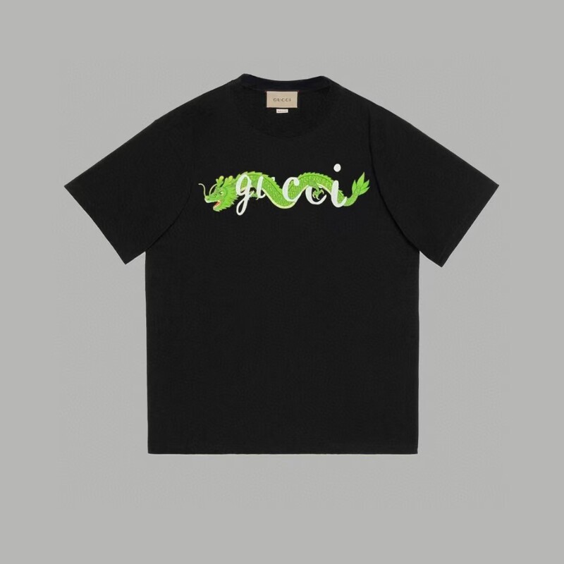 G's ヨーロッパ版半袖夏トレンドブランド古家プリントTシャツレタートップトレンドルーズ半袖TシャツカップルT|undefined