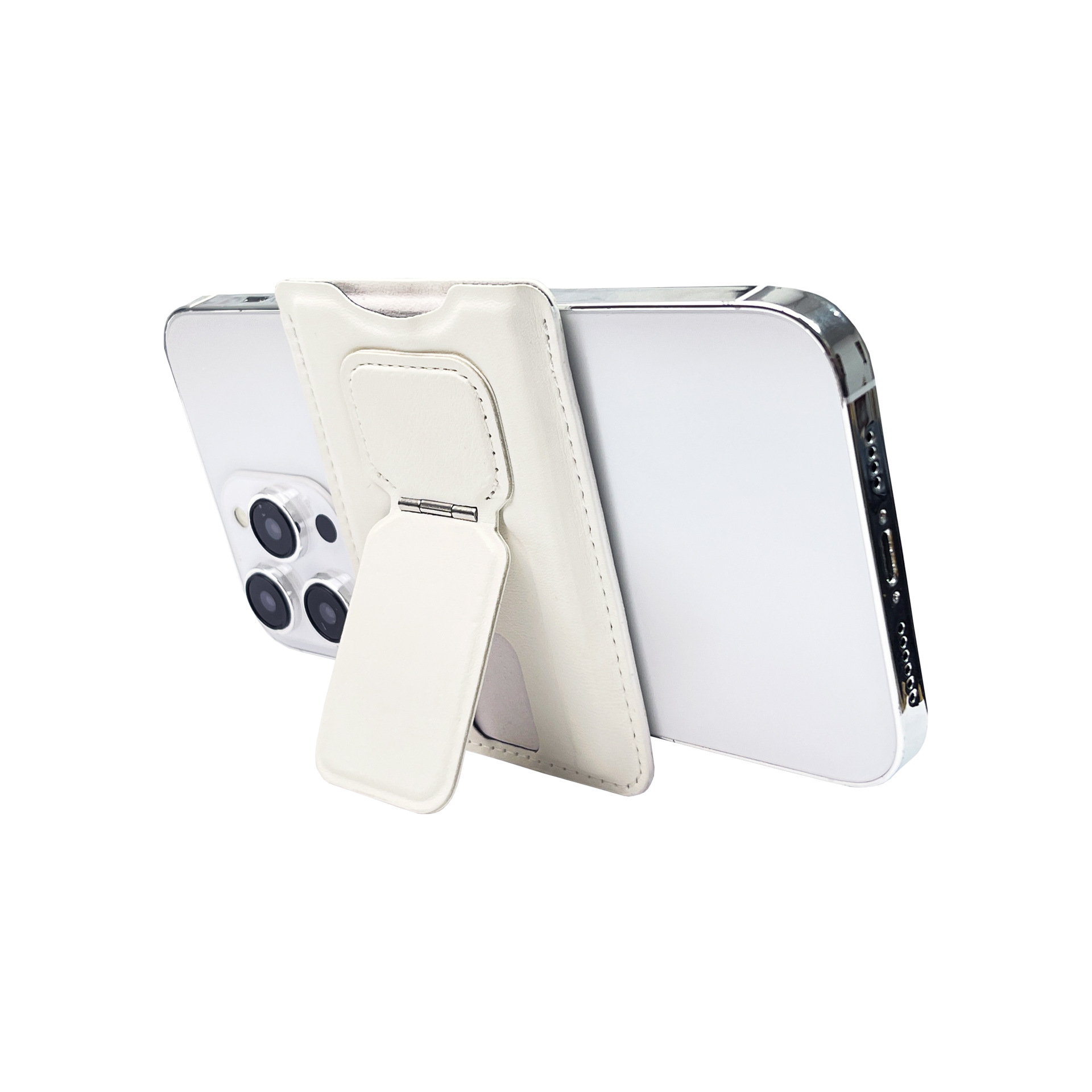 Suministro directo de fábrica super fuerte magnético doble fila imán teléfono móvil titular de la tarjeta de escritorio plegable soporte magnético