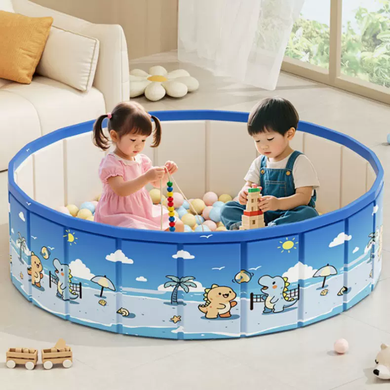 宝宝玩具沙池围栏室内挖沙子球圆形可折叠投篮帐篷池沙滩布池垫子