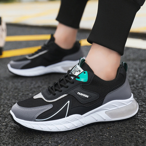Men's Summer Casual Shoes, Versatile Men's Flyknit Mesh Sports Shoes, Thin Men's Breathable Running Shoes