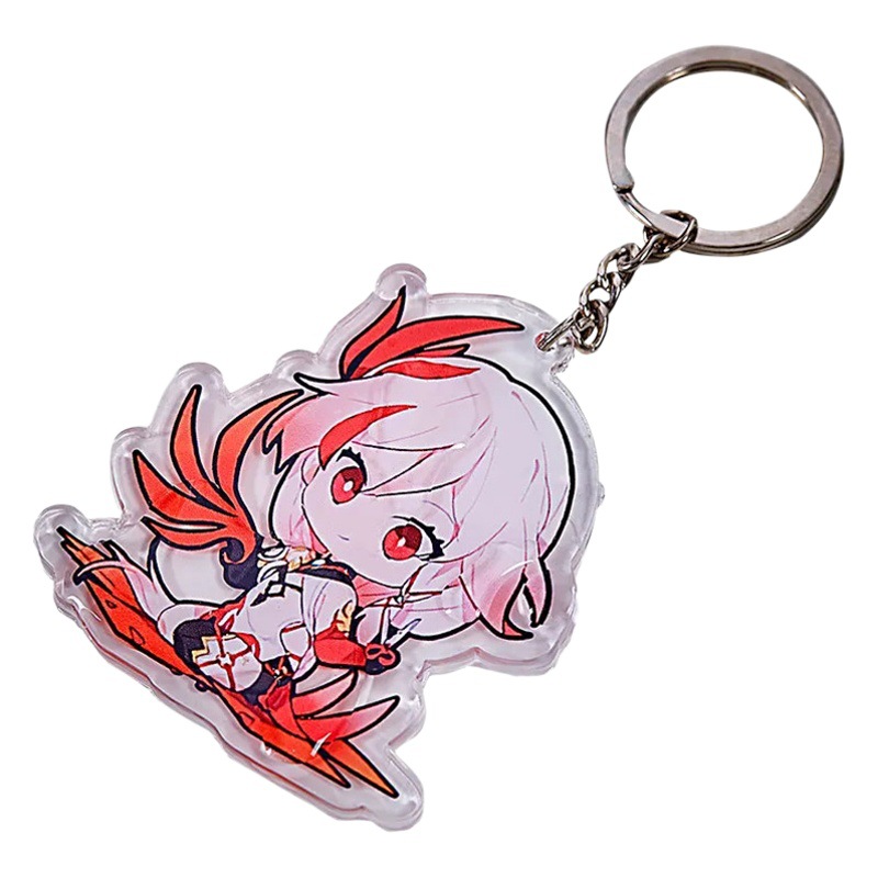 Acrylic keychain customized double-sided hanging chain customized cartoon creative homemade commemorative peripheral small gifts