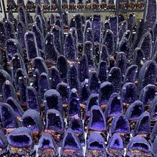 批发天然紫晶洞黄水晶巴西乌拉圭摆件水晶原石聚宝盆钱袋子可挑选