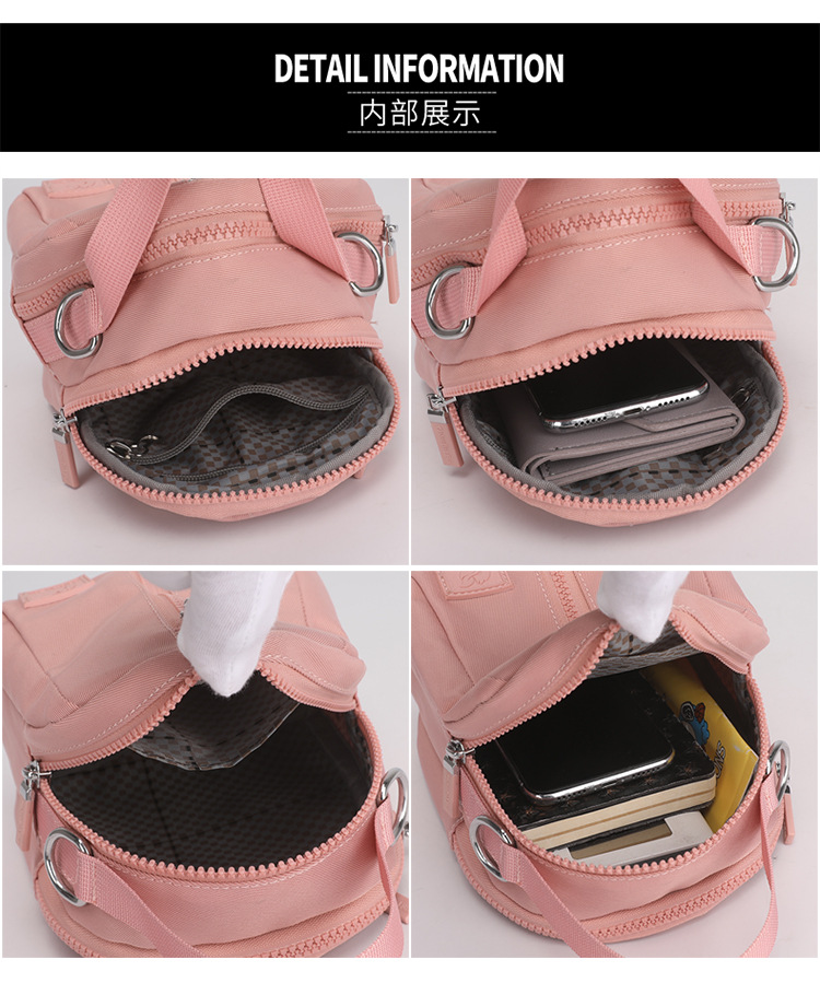 2025 New stylish Korean-style single-shoulder bag for women, versatile crossbody phone bag, nylon waterproof women's crossbody bag undefined