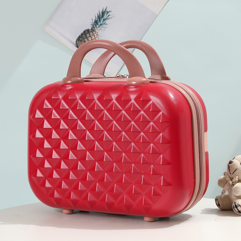 14 pulgadas mini Corea del Sur cremallera retro portátil caso cosmético niño y madre equipaje regalo caso bolsa de cosméticos bolsa al por mayor