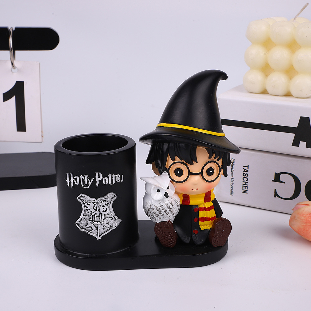 Portalápices de Harry Potter de gran capacidad, multifunción, estilo ins, almacenamiento de escritorio simple, artefacto, papelería para estudiantes, oficina