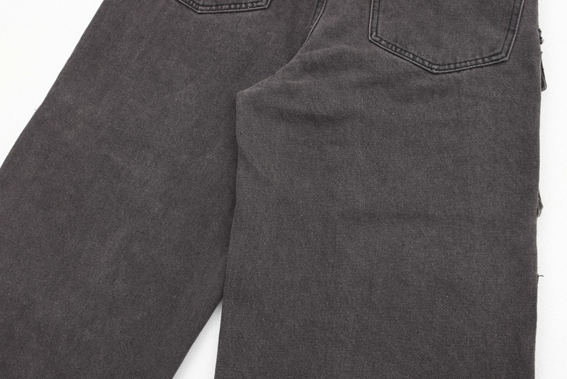 Men's Clothing new retro design multi-pocket jeans men's fashion brand new casual all-matching overalls_voghion.com