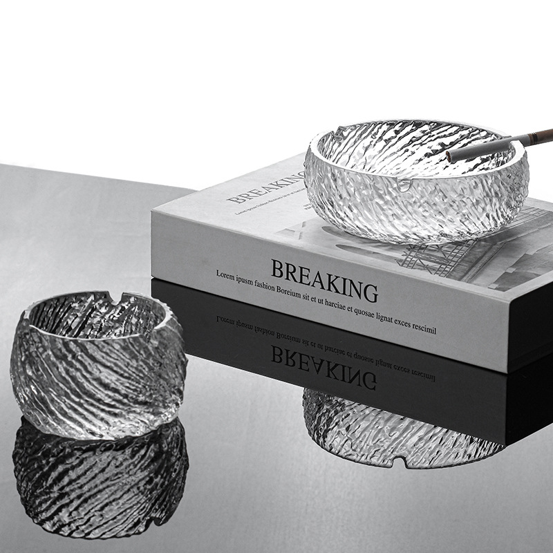 Canghai Series Household Ladies Ashtray Crystal Glass Translucent Affordable Light Luxury Simple Modern Ashtray