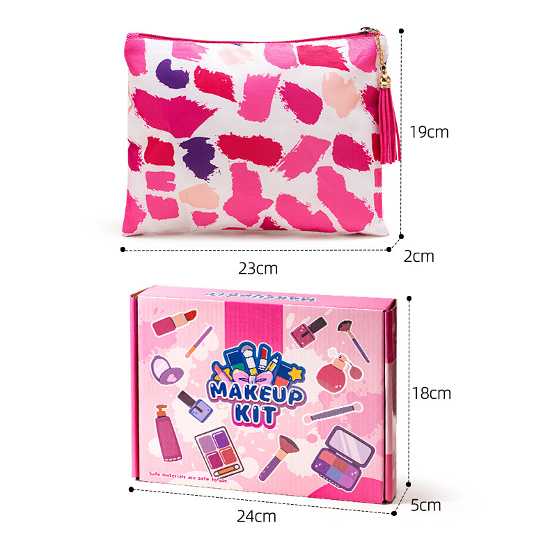 국경 간 핫 셀러 시뮬레이션 비 스미어 어린이 화장품 장난감 세트 소녀 드레싱 및 플레이 하우스 화장품 모델