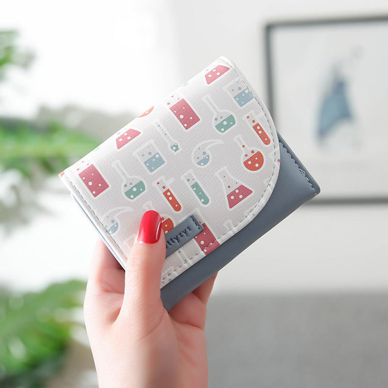 2022 New Wallet Female Short Niche Designer ins Female Cartoon Cute Buckle Student Fresh Wallet 2022 New Wallet Female Short Niche Designer ins Female Cartoon Cute Buckle Student Fresh Wallet