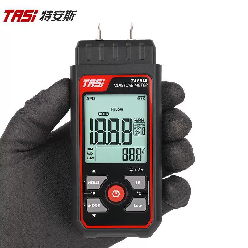 Измеритель влажности древесины Te'ans TA661A, тестер содержания воды для быстрого измерения, измеритель влажности, детектор