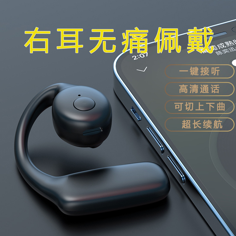 Voice of Berlin 2025 新しい Bluetooth ヘッドセット耳掛け骨伝導ワイヤレス非インイヤー男性と女性のランニングスポーツ専用|undefined