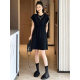Breastfeeding Summer dress Outer Wear French Black Casual Elathe Breastfeeding Period Clothes Postpartum Wear Feeding Skirt Trendy