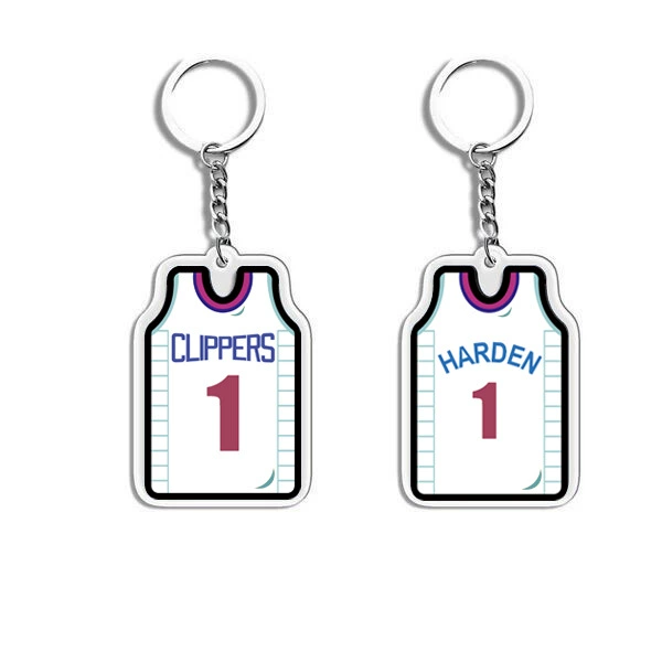 П pendant из акрилового джерси, мини униформа подвеска, 4.6×3.2 см, акрил + металл